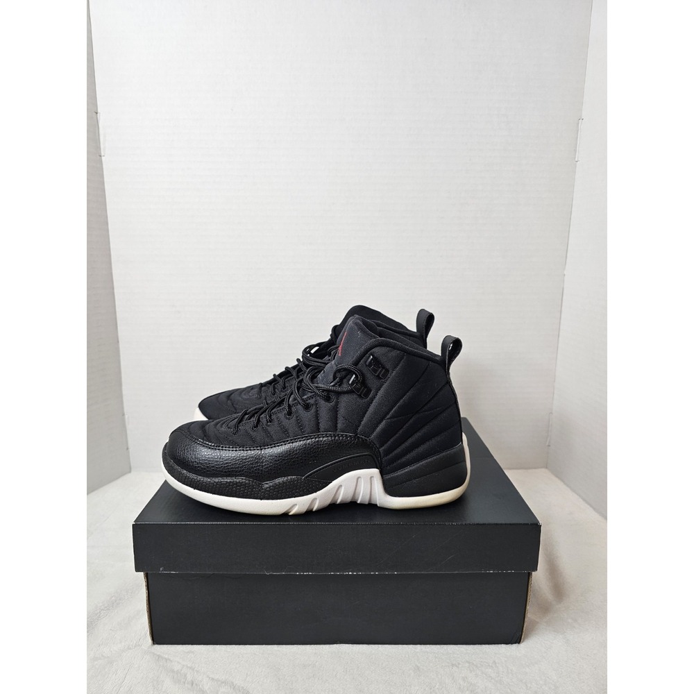 Air Jordan 12 Retro Neoprene Black Gym Red Size 6.5Y